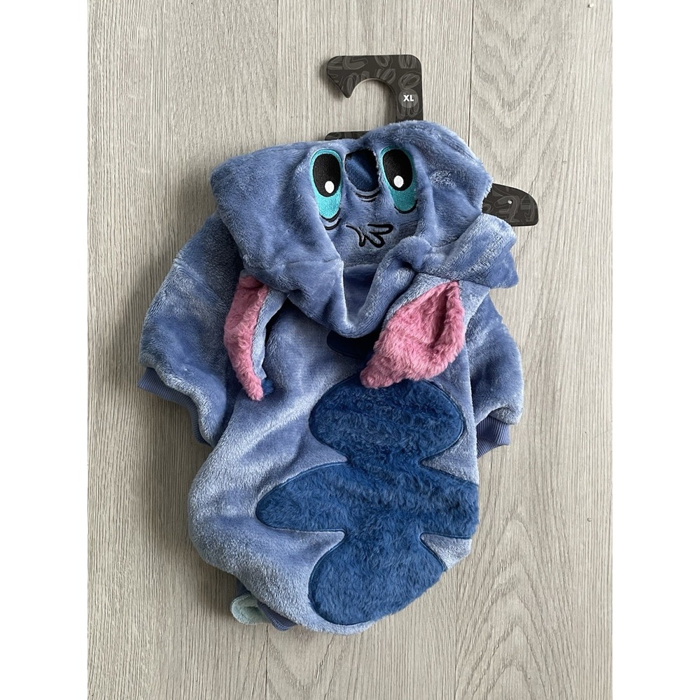 NEW Disney Halloween Fluffy Pet Dog Costume - Lilo & Stitch - Stitch - Size XL